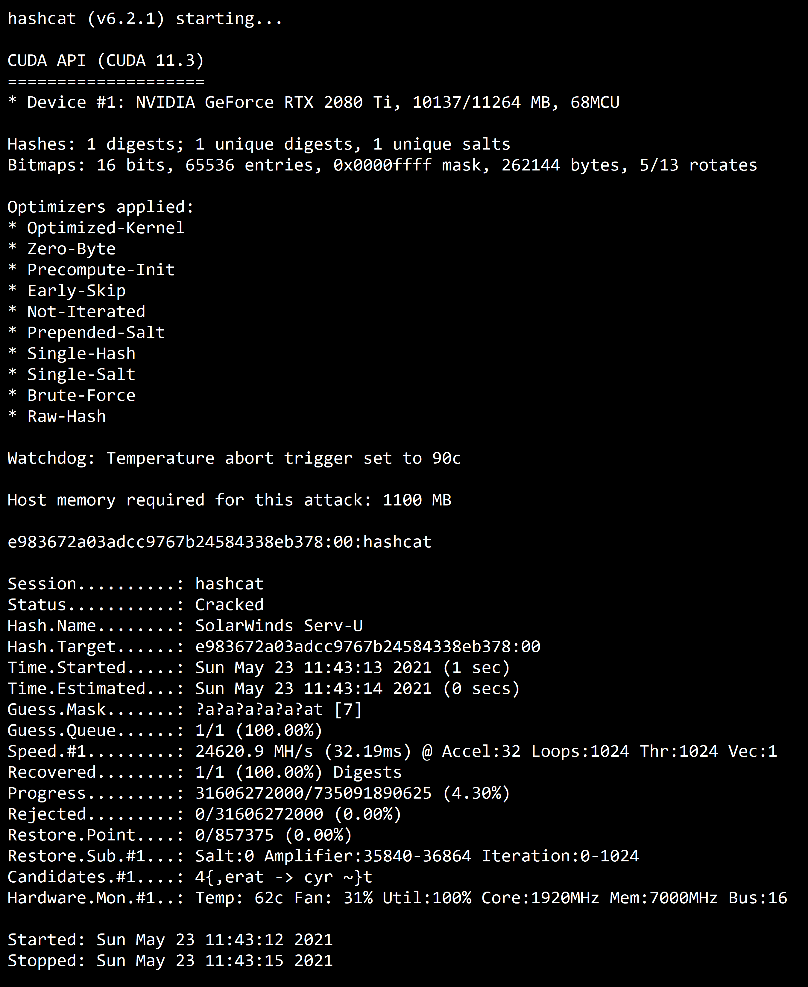 حصري برنامج hashcat